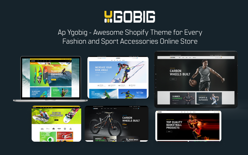 Ap Ygobig - motyw Shopify z akcesoriami modowymi i sportowymi