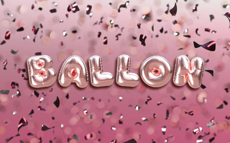 3D-Ballon-Buchstaben-Set-Kollektion