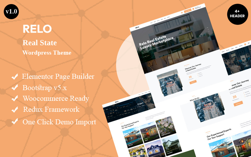 Relo - тема Wordpress Real State