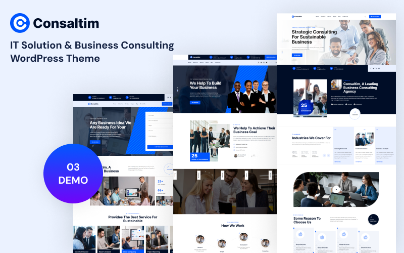 Consaltim - Tema de WordPress para servicios de consultoría empresarial