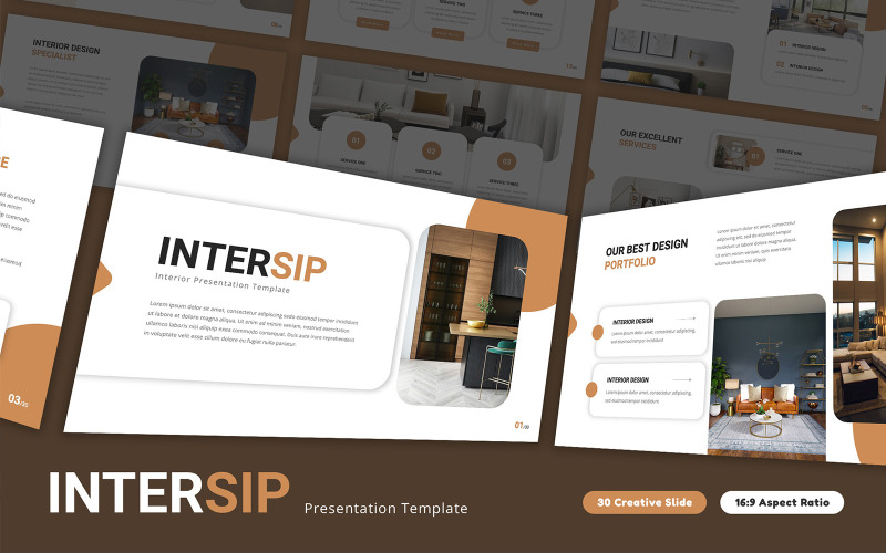 Intersip – PowerPoint-Vorlage für Innenräume