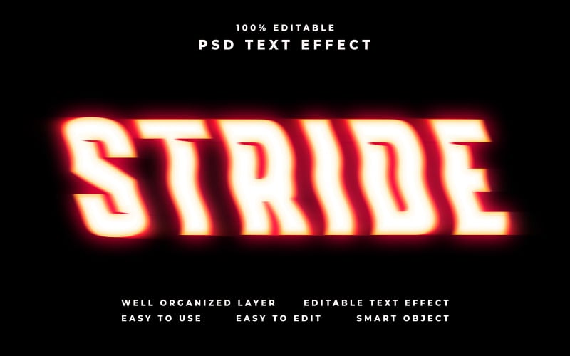 Stride Editable Text Effect