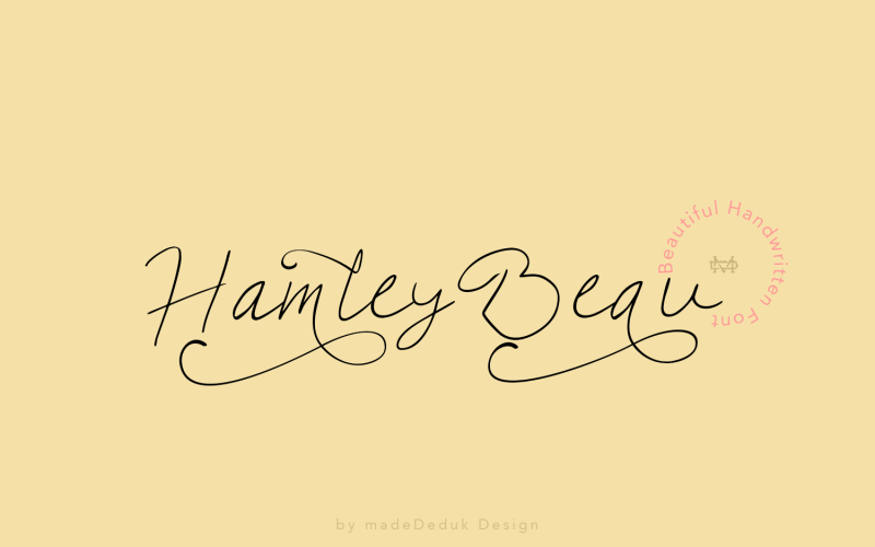 БЕСПЛАТНЫЙ фирменный шрифт Hamley Beau