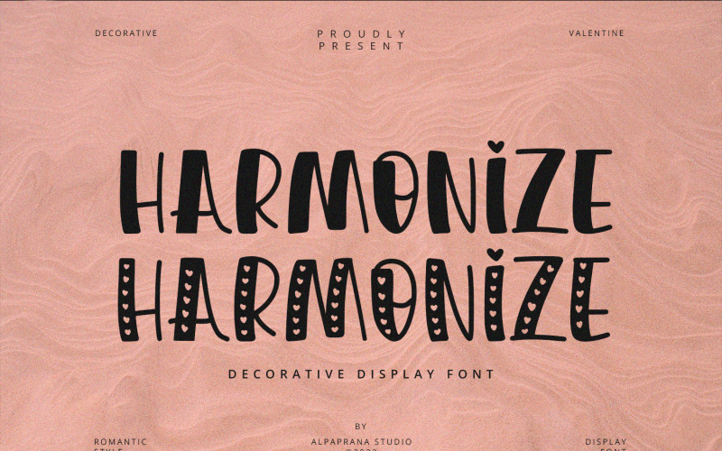 Harmonize - Fonte de exibição romântica