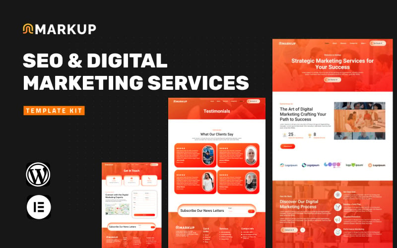 Markup - SEO & Digital Agency Elementor Template Kit