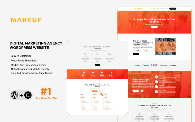 Markup - Sitio web de WordPress para agencia de SEO y marketing digital
