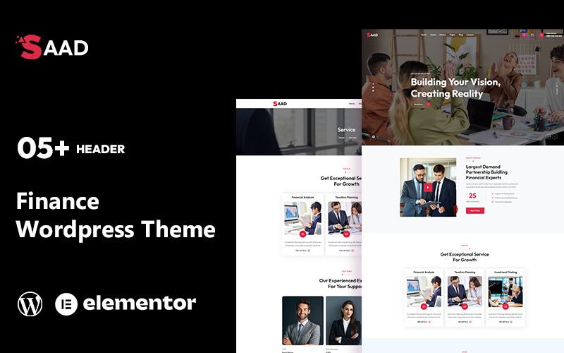 Saad – Finanzen-WordPress-Theme