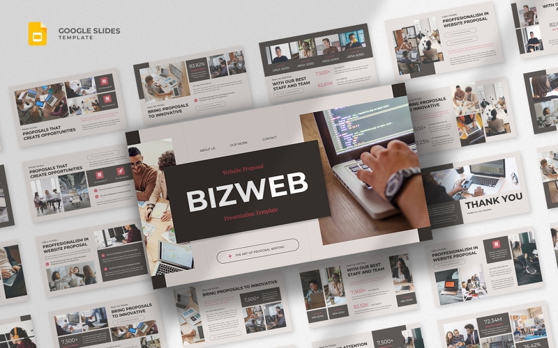 Web Sitesi Teklifi Google Slaytlar Şablonu