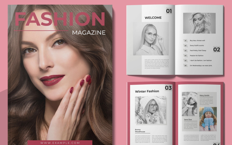 Moda Dergisi Düzen Şablonu