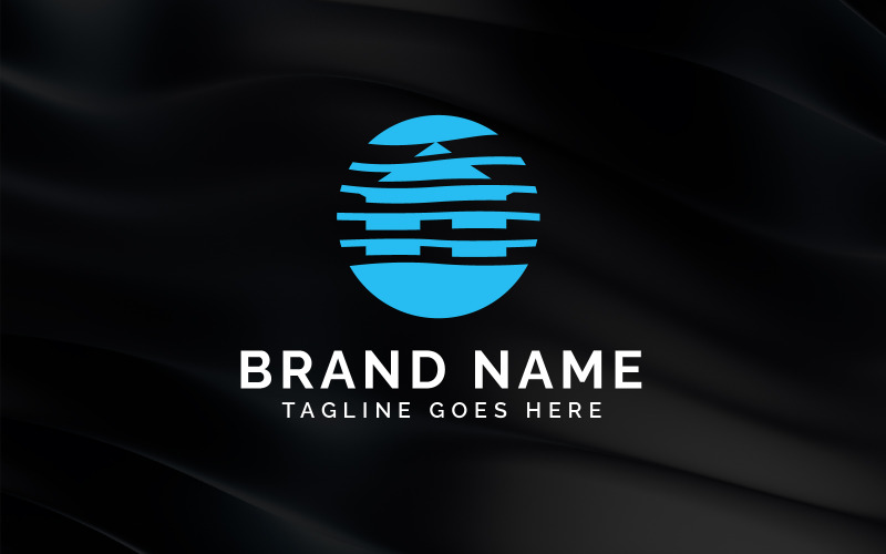Modern ev dairesi ev logosu tasarım şablonu