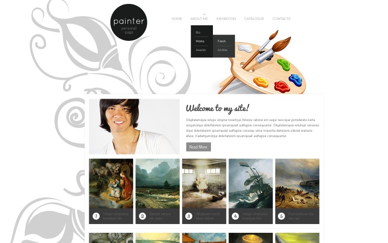 Artist Portfolio Website Template