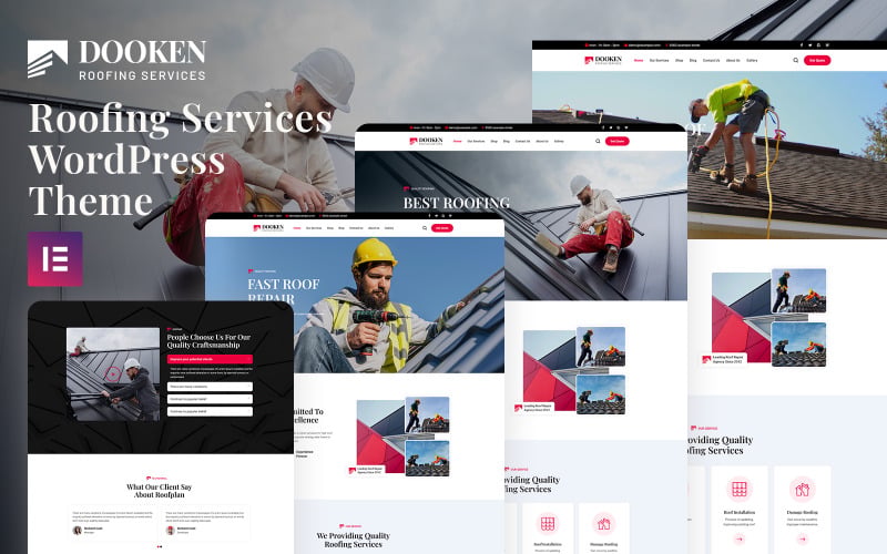 Dooken - Tema de WordPress para servicios de techado