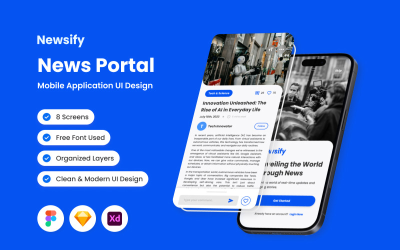 Newsify - App mobile del portale notizie