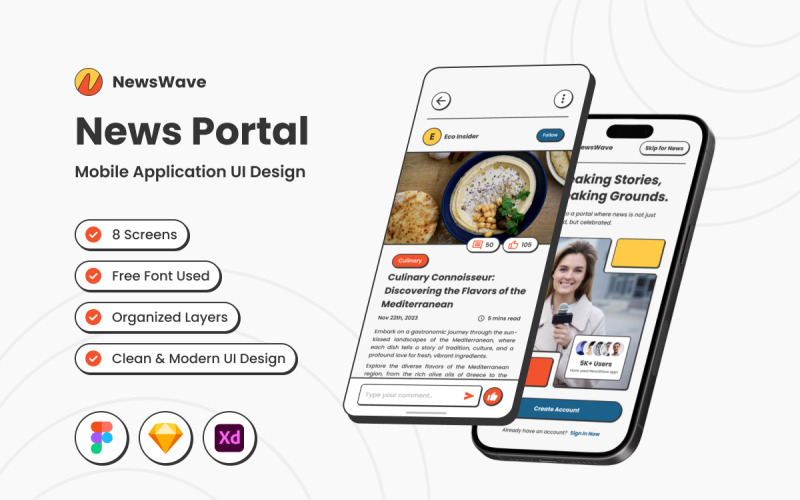NewsWave - Aplicativo móvel do Portal de Notícias do Neo Brutalismo