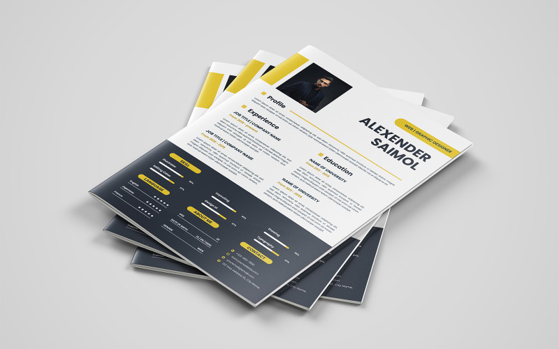 Life Resume | CV Easy Psd Template