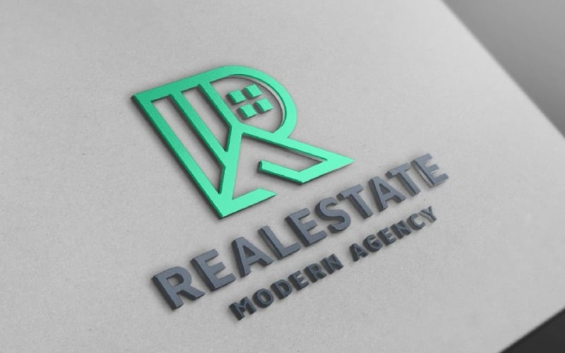 Logo de l'agence immobilière moderne