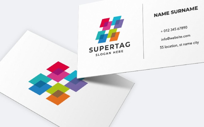 Шаблон логотипу Super Hashtag