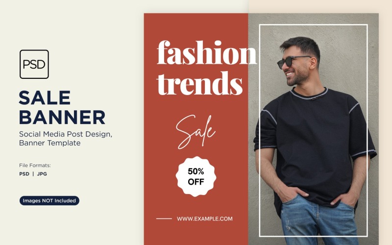 Fashion Frenzy Summer Sale Banner Design Template