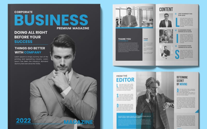 Modelos de revistas de negócios