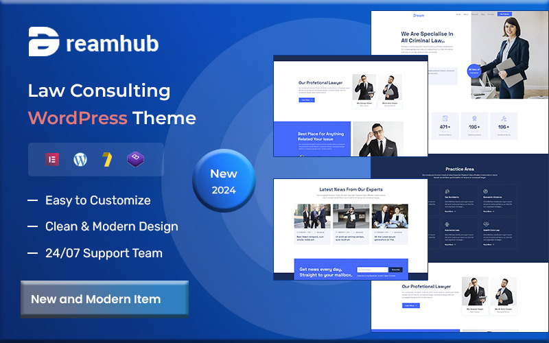 DreamHub – motyw WordPress z zakresu doradztwa prawnego