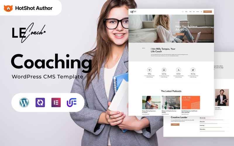 Lecoach – Life Coaching WordPress Elementor téma