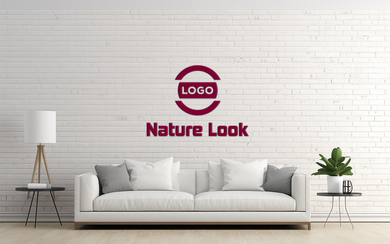 Tuğla Duvar Logo Mockup Tasarımı