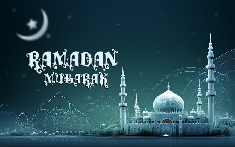 Ramadan Mubarak Illustrationsdesign
