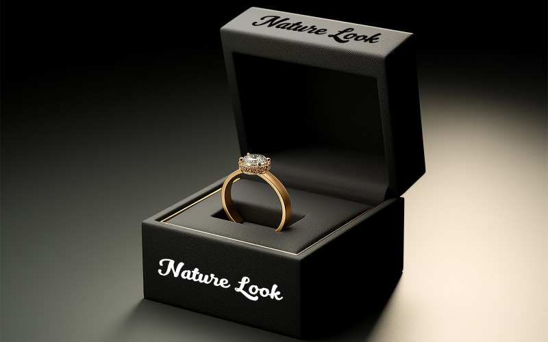 Ring Box Mockup Design Template