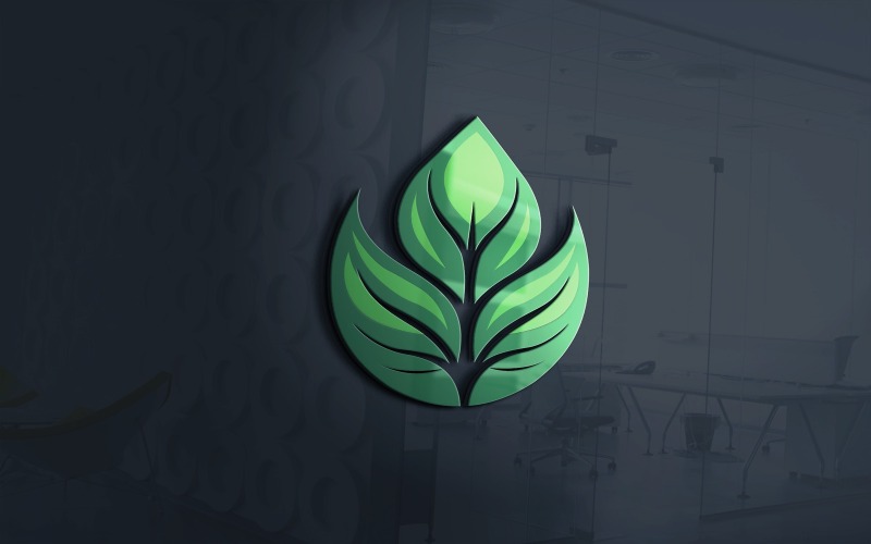 Blad van de natuur Logo sjabloon Vector