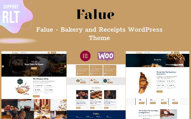 Falue — тема WordPress для хлебобулочных изделий и еды