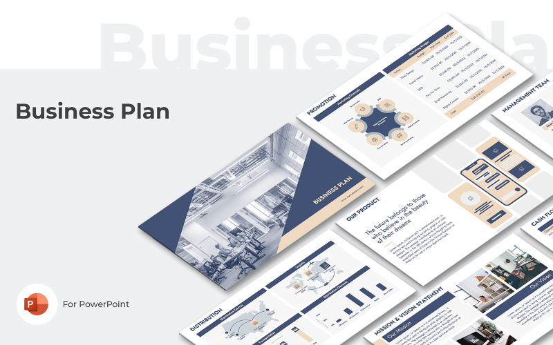 Modelo do PowerPoint - plano de negócios inteligente