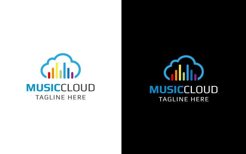 Šablona návrhu loga Music Cloud