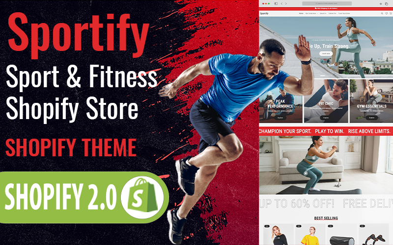 Sportify – Shopify-Theme für Sportbekleidung und Fitnessgeräte