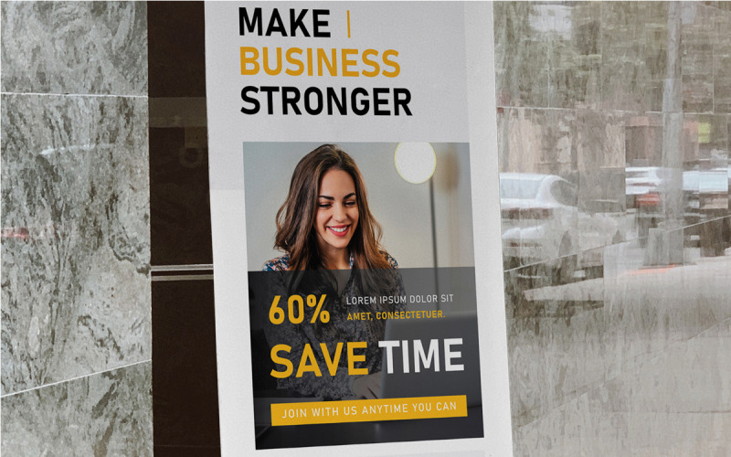 Creatieve zakelijke Rollup Banner sjabloon lay-out