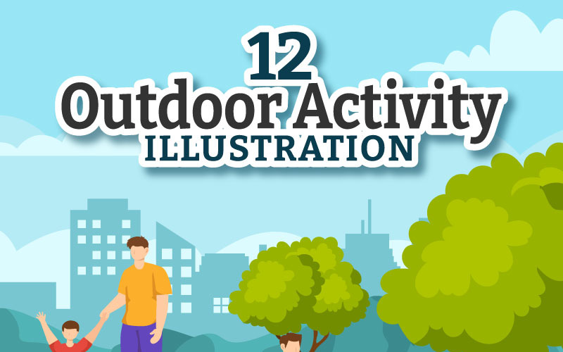 12 Ilustracja dotycząca aktywności na świeżym powietrzu