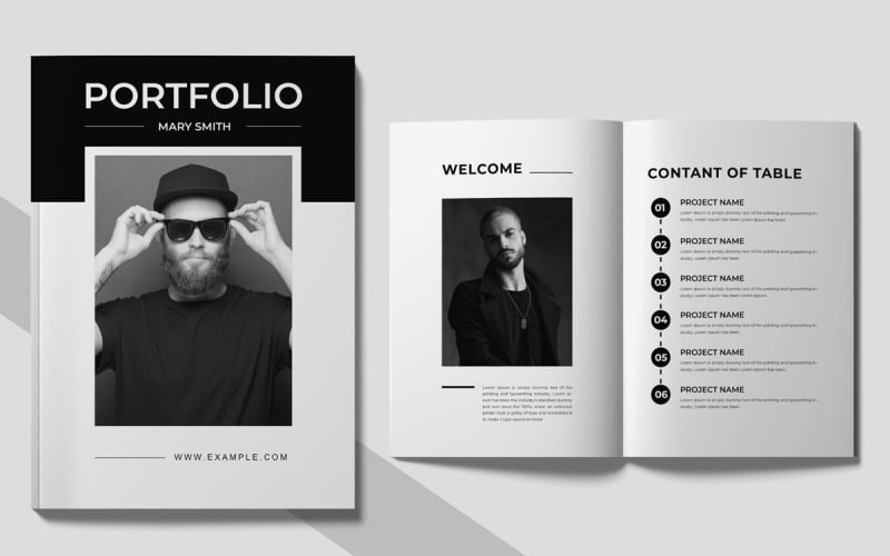 Portfolio Magazine Design Mall Layout