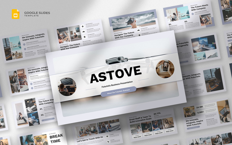 Astove - Modello di Presentazioni Google per azienda tecnologica