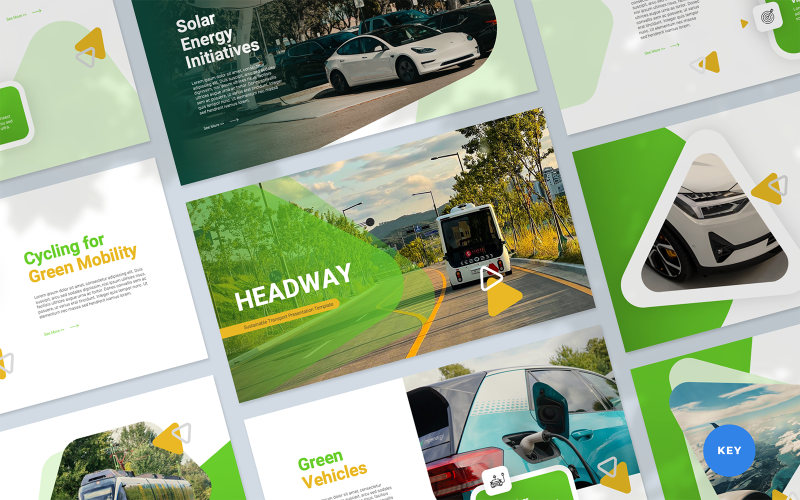 Headway - Keynote-presentatiesjabloon voor duurzaam transport
