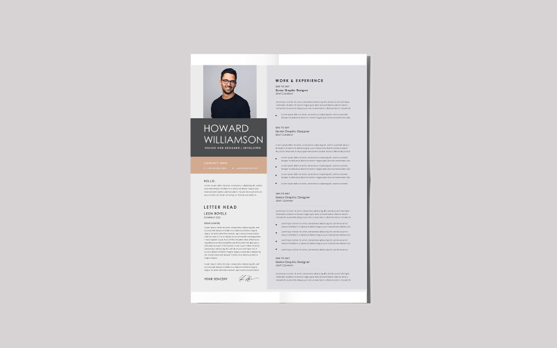 Dla szanowanego szablonu CV CV