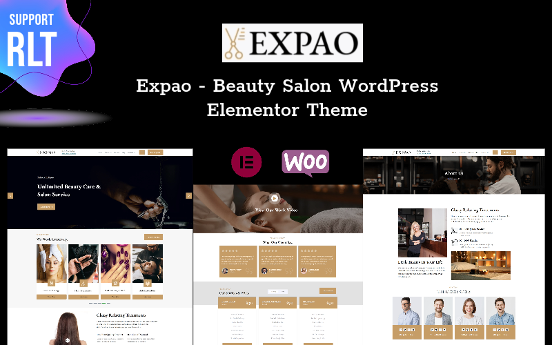 Expao - Tema WordPress Elementor para Salão de Beleza Spa