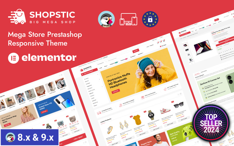 Shopstic - Tema Responsivo de Prestashop para Mega Tienda