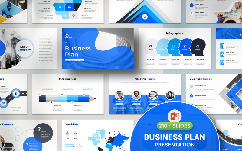 Über 210 Businessplan-PowerPoint-Vorlagen