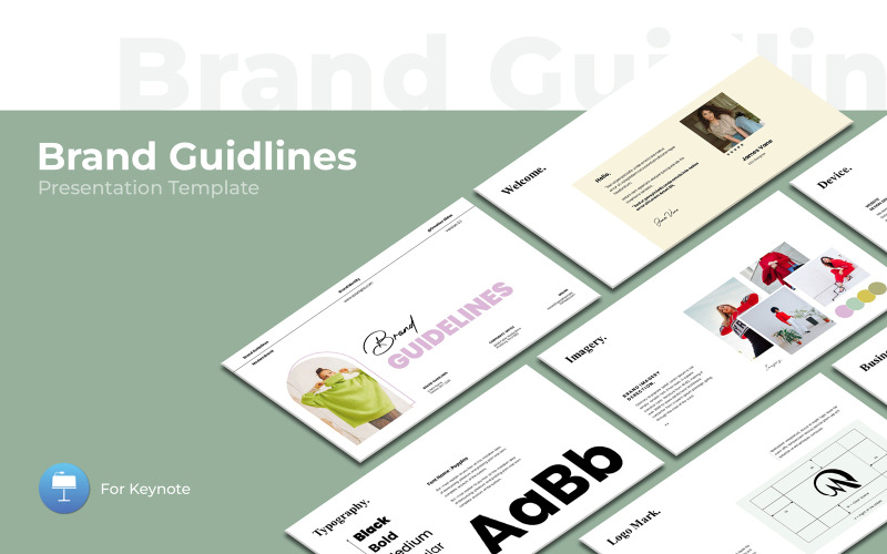 Linee guida del marchio e Keynote sulle linee guida sull'identità del marchio