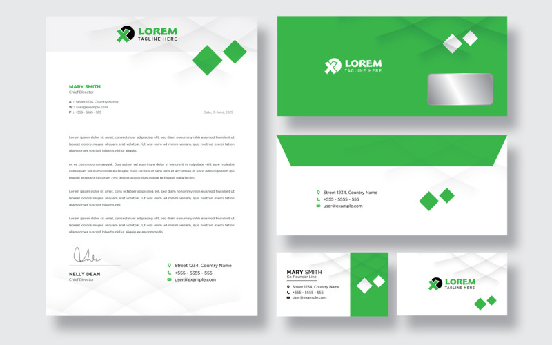 Pack de papeterie créative pour entreprise