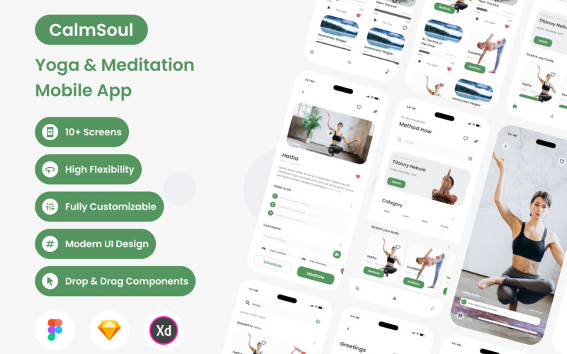 CalmSoul - Mobiele app voor yoga en meditatie