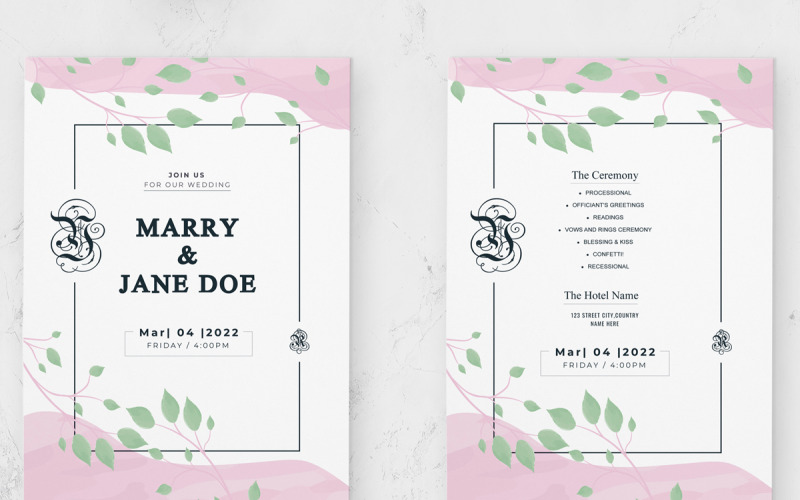 Invitation Card Design Layout