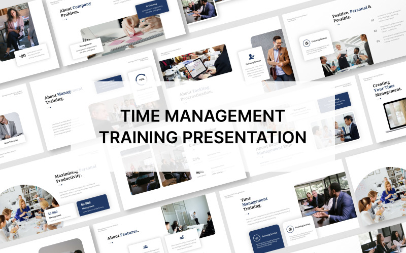 Tijdmanagementtraining Google Presentatiesjabloon voor dia's