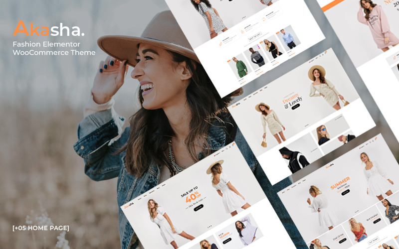 Akasha - Fashion Elementor WooCommerce-thema