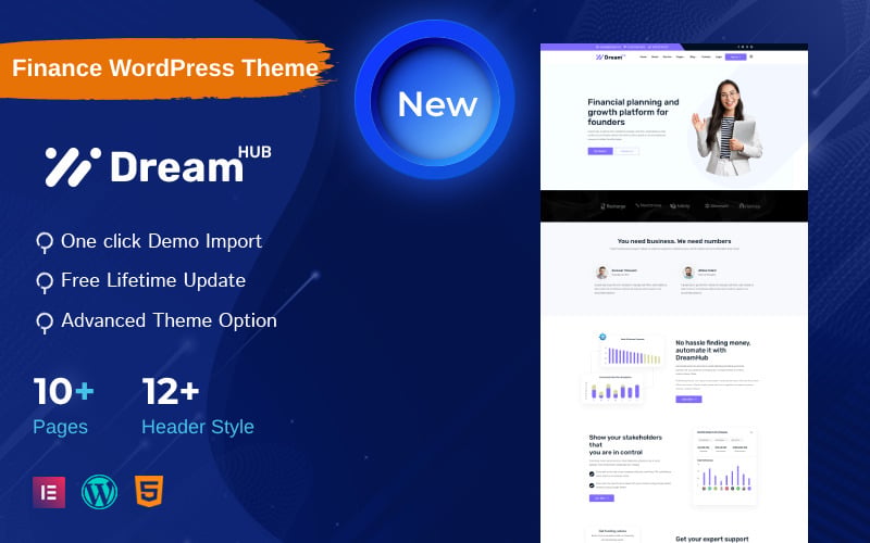DreamHub – Pénzügyi WordPress téma