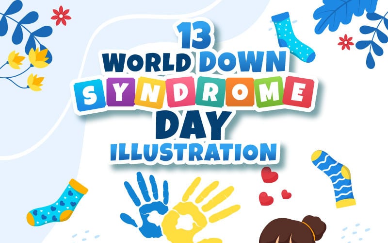 13 Illustration zum Welt-Down-Syndrom-Tag